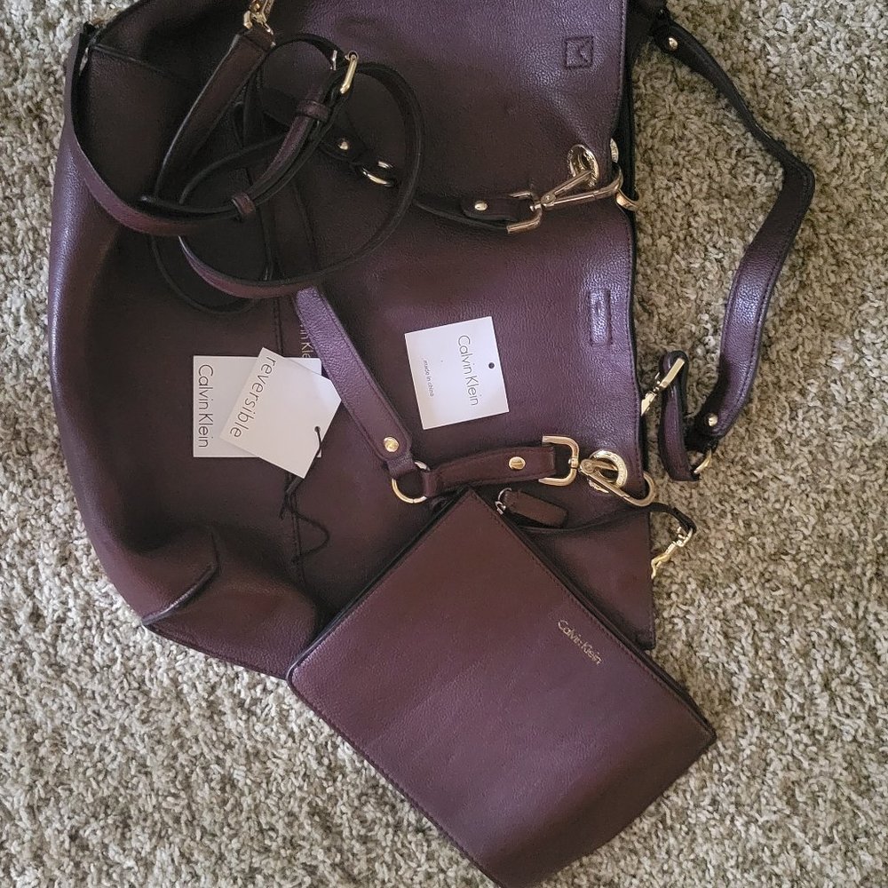 Calvin Klein Reversible Tote with wallet